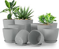 Plant Pots Indoor with Drainage, 10 Pack Multi-Size Planters Set by UTOPIAHOME