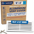 18x6 Aluminum Wall Ceiling Air Return Vent Cover HVAC Rustproof Grille by ACLAMINAIRE