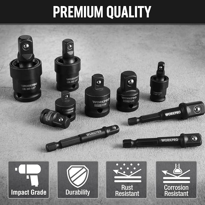 WORKPRO 10-Piece Impact Socket Adapter Set - Image 6