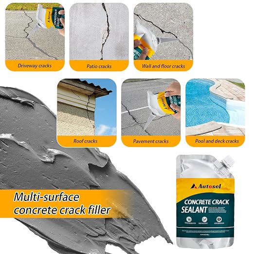 Self-Leveling Concrete Crack Sealant, Fast-Dry Waterproof Cement Filler - Image 6