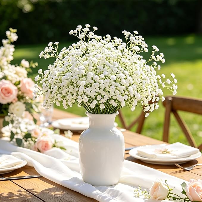 30Pcs Babys Breath Artificial Flowers, Baby Breath Flowers Artificial Bulk | - Image 3