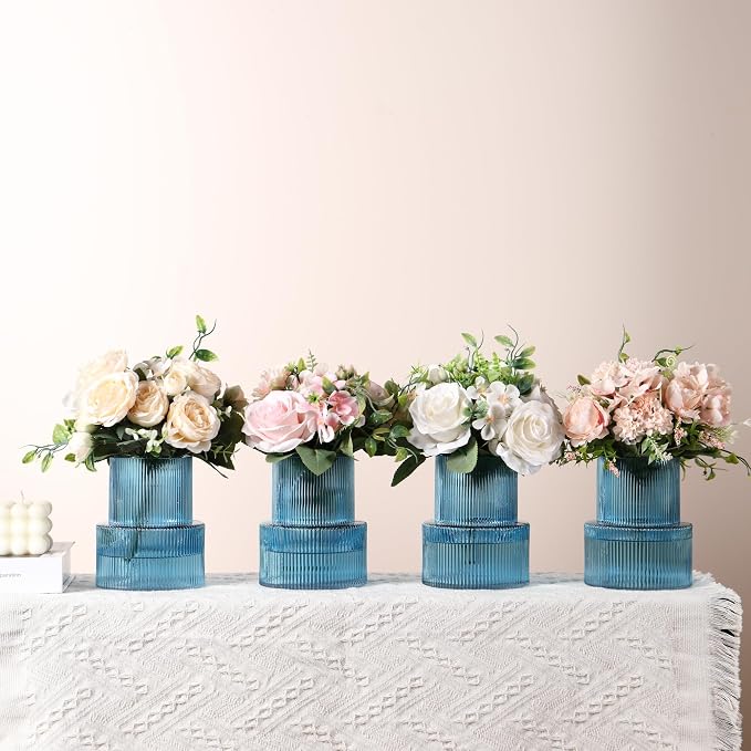 Ribbed Glass Vases, Modern Vase - Image 6