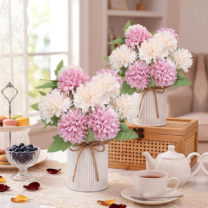 6 Set Pre-Made Flower Table Centerpieces - Image 3