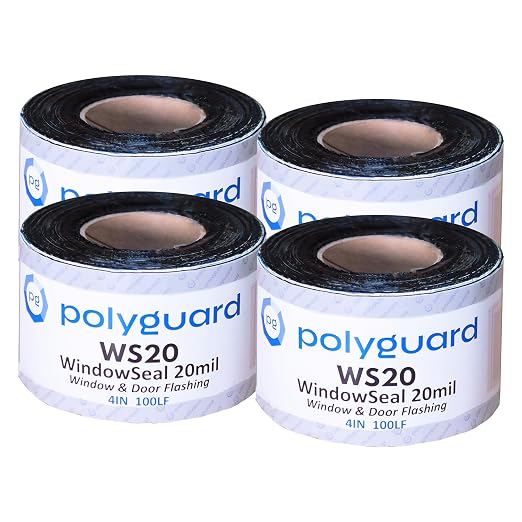POLYGUARD WindowSeal Window and Door Flashing Tape, 4 in x 100 ft Roll by POLYGUARD