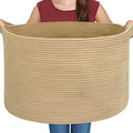 Extra Large Storage Basket, Soft Cotton Rope Bin by MEGASKET
