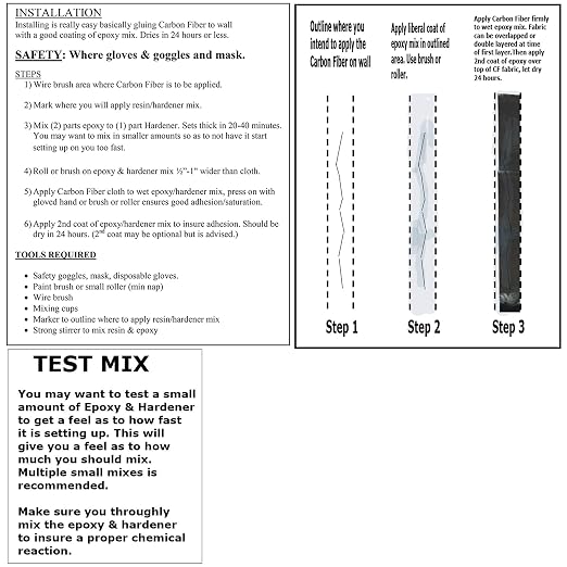 100 ft - Carbon Fiber-Basement Wall Crack Repair Kit - Carbon Fiber Foundation - Image 7