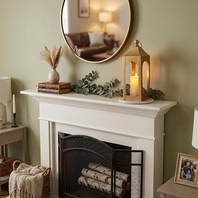 Modern Farmhouse Lantern Decor Metal Decorative Hanging Candle Lanterns | Ideal - Image 4