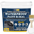 Rubber Liquid Waterproof Sealant, TUFINEIN 53oz/1.5kg Black Quick Drying Multi by TUFINEIN