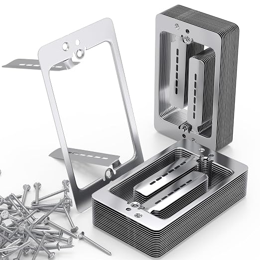 30Pcs Single Gang Drywall Brackets, Metal Low Voltage Bracket by AIYOTAR
