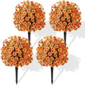 4Pcs Artificial Fall Ball Flowers by Alupssuc
