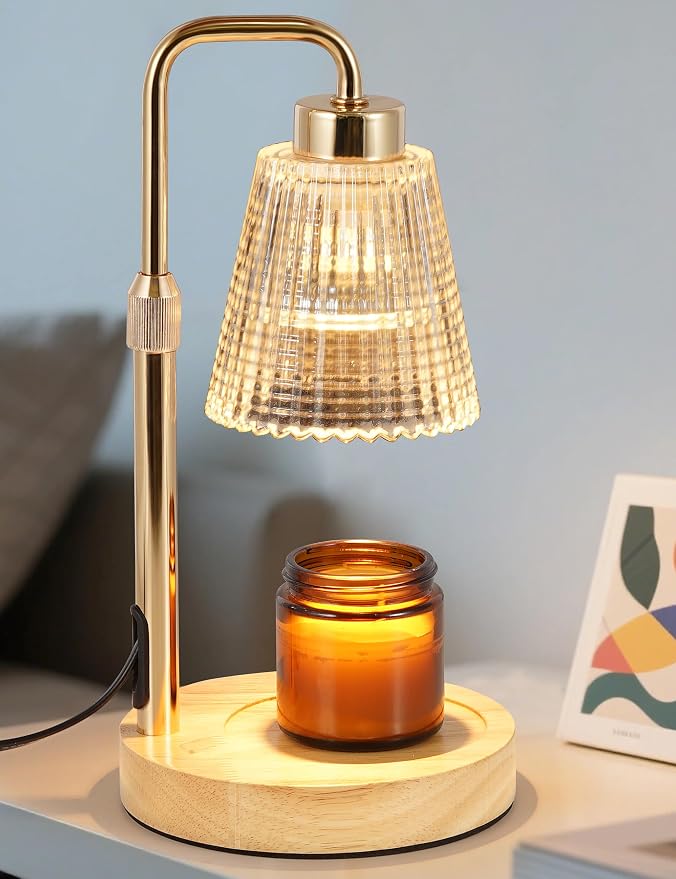 Modern Candle Warmer Lamp with 24h Cycle Timer, Dimmable Wax Melt Warmer | 24h by GODONLIF