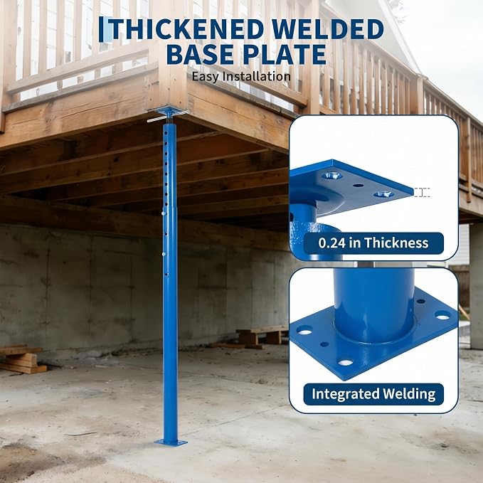 Adjustable Jack Post 56"-100", 18000LBS House Jacks | Heavy duty steel support - Image 4
