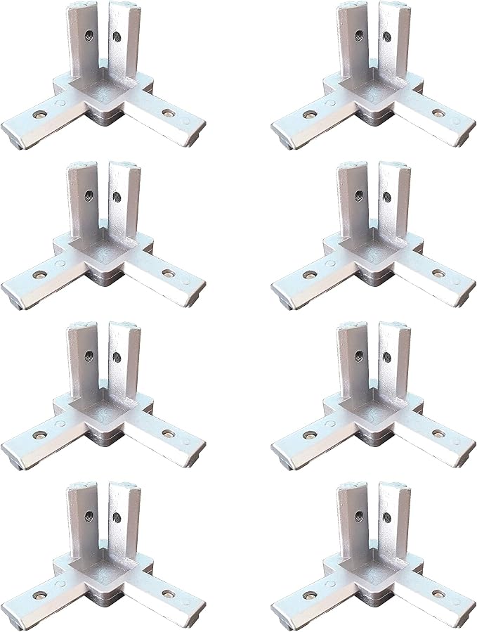 8PCS 3-Side End Corner Bracket Connector by Befenybay