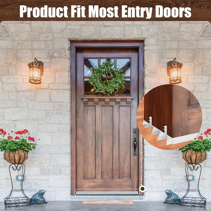 3PCS 36Inch Door Bottom Kerf Weather Stripping - Image 7