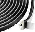 V Shape Door Weather Stripping for Small Gaps, Foam Seal Tape 19.7FT | Black by Conwang