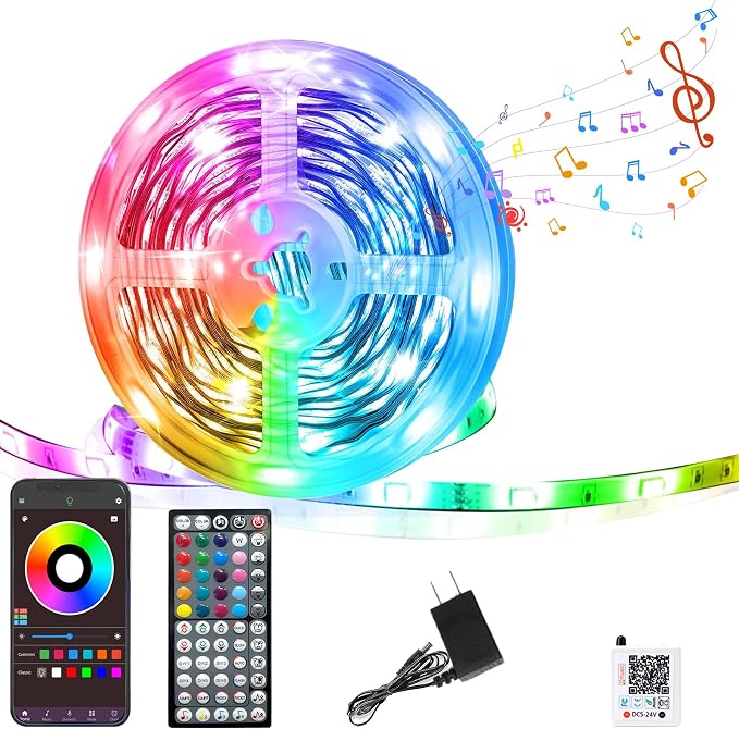 GANZQH 100FT RGB Led Lights for Bedroom by Unknown