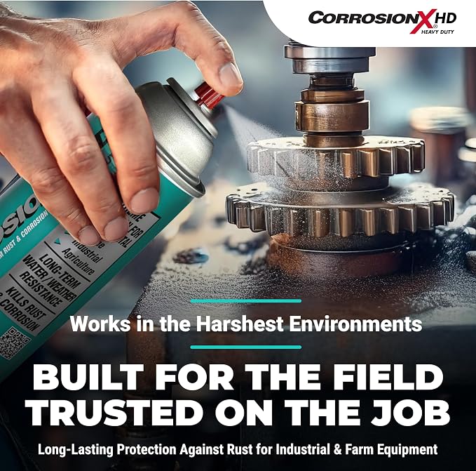 CorrosionX Heavy Duty Anti Rust Spray, Dripless Self-Healing Corrosion Inhibitor - Image 4