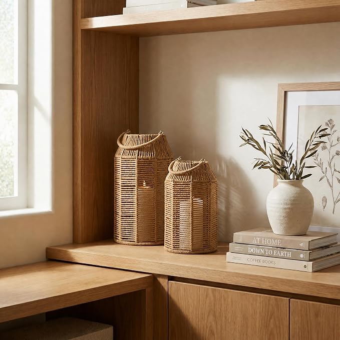 Natural Jute Boho Lanterns - Image 7