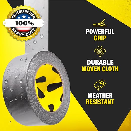 24 Pack Duct Tape Heavy Duty Waterproof - 2 In x 90 Ft - All-Weather - Image 2