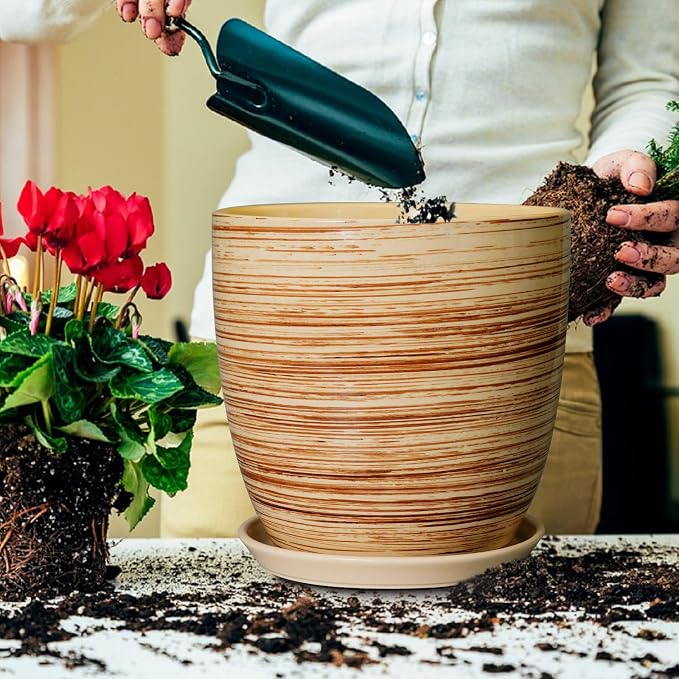 12 Inch Planter Pot Ceramic Plant Pots - Image 4
