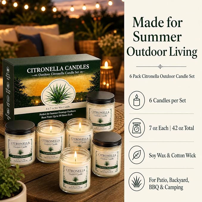 Citronella Candles Outdoor - Image 2