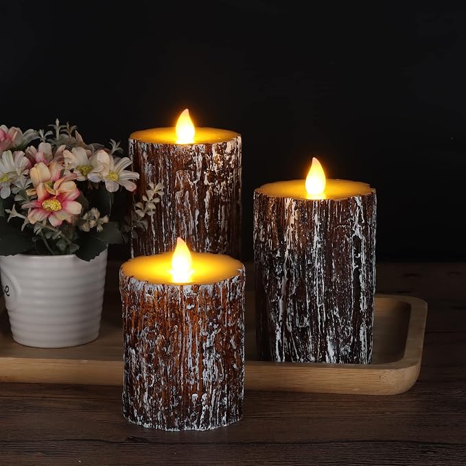 Flameless Candles Battery Operated Candles Real Wax Pillar LED Candles - Image 2