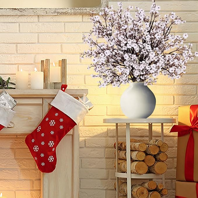 15 Pcs Fake Flowers, Real Touch Babys Breath Artificial Flowers, Full Baby - Image 7