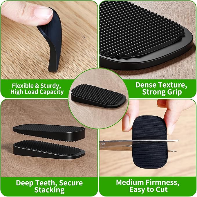 Furniture Levelers 20Pcs Flexible Rubber Shims - Image 4