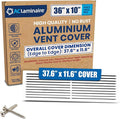 36x10 Aluminum Wall Ceiling Air Return Vent Cover HVAC Rustproof Grille by ACLAMINAIRE