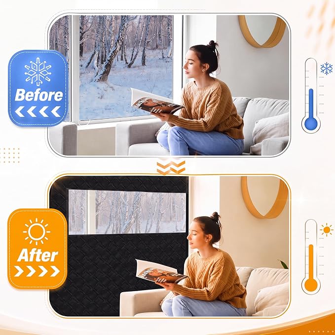 Beeveer Visible Thermal Window Attic Insulation Kit, Oxford Cotton | - Image 3