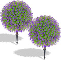 Artificial Purple Boxwood Topiary Ball Tree by Unknown