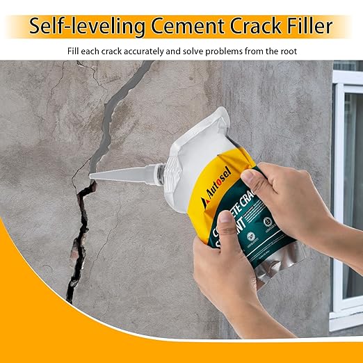 Self-Leveling Concrete Crack Sealant, Fast-Dry Waterproof Cement Filler - Image 2