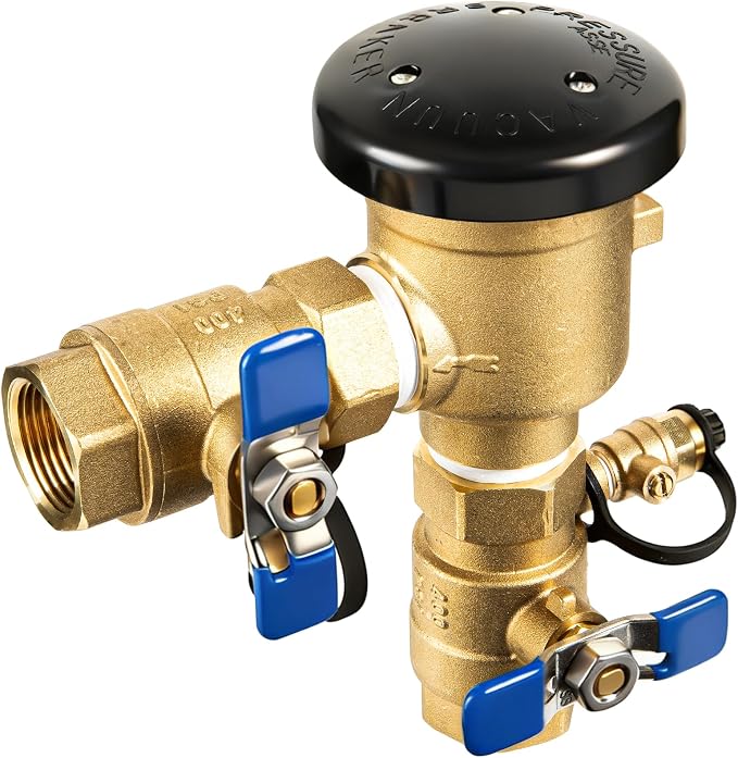 Brass Backflow Preventer Pressure Vacuum Breaker 3/4 Inch Irrigation | Vacuum - Image 8