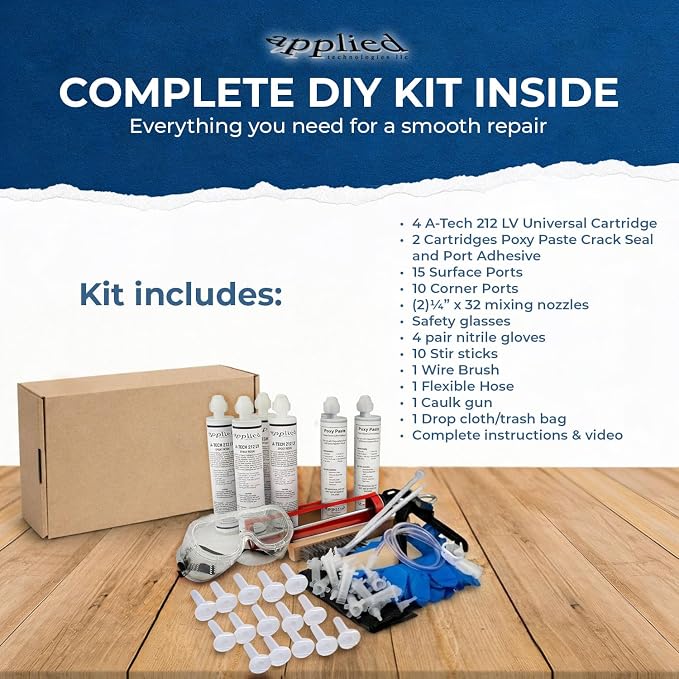 6–10 Ft DIY Foundation Wall Crack Repair Kit, Waterproof Epoxy Concrete Crack - Image 7