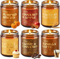 AOOVOO 6 Pack Fall Candles Set - 42oz Autumn Candle Gift by AOOVOO
