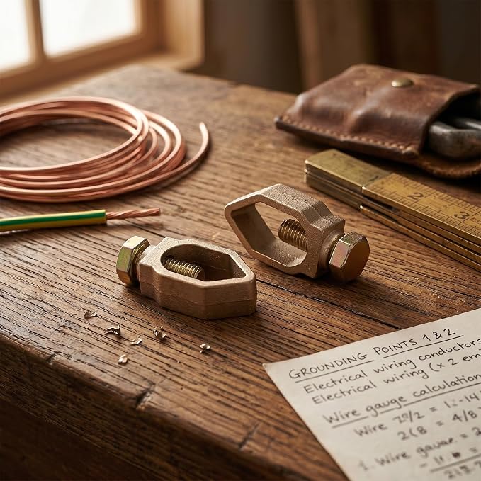 2 Pack Copper Ground Rod Clamp, Copper Mechanical Connectors - Image 7