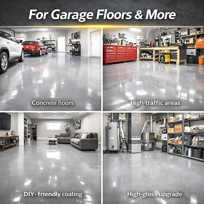 2-Part Epoxy Floor Coating | 1.06 Gal | 1:1 Mix Ratio | Low VOC, Garage & - Image 8