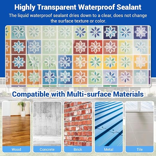 Transparent Waterproof Coating Sealant 280 Oz | Water-based, Invisible - Image 4