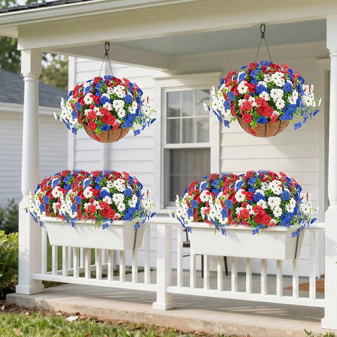 Hananona 2 Set Artificial Outdoor Flowers - Image 6
