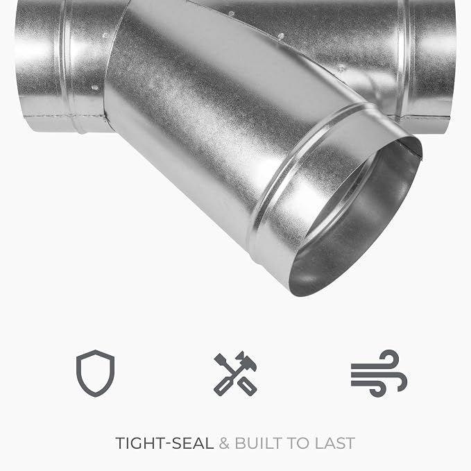 6 Inch 45° Wye-Shape Duct Splitter - Image 4