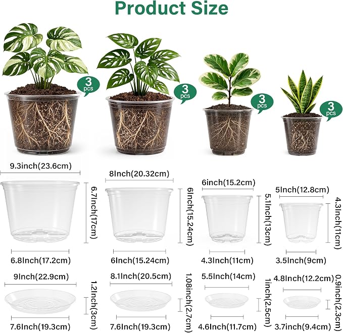 Bluepro Clear Nursery Pots - Image 2