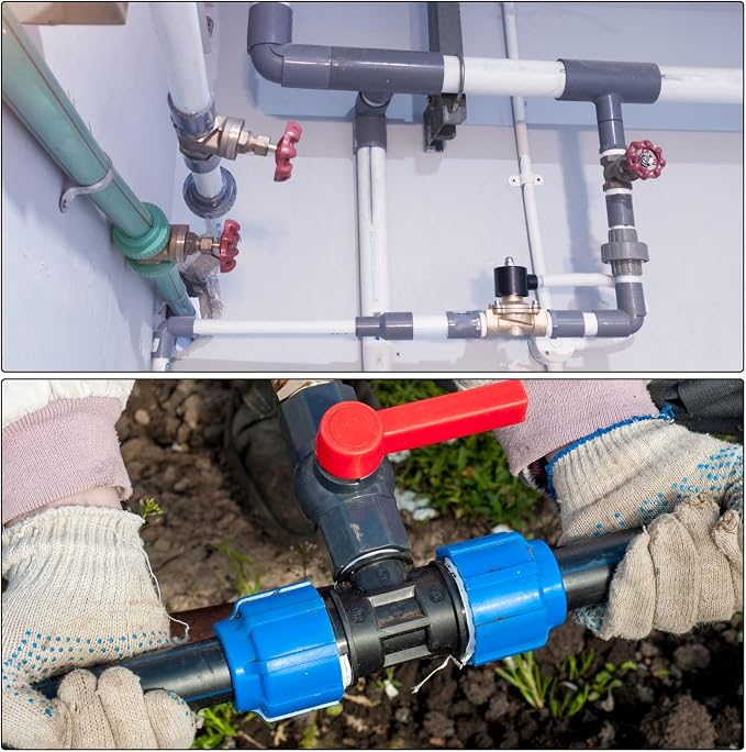 PATIKIL PVC Reducer Pipe Fitting 63mmx75mm ID Socket, Straight Coupling Adapter - Image 6