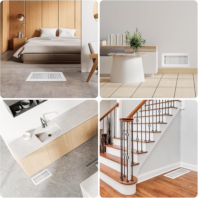 Floor Register 6x10-4 Pack Vent Covers - Image 7