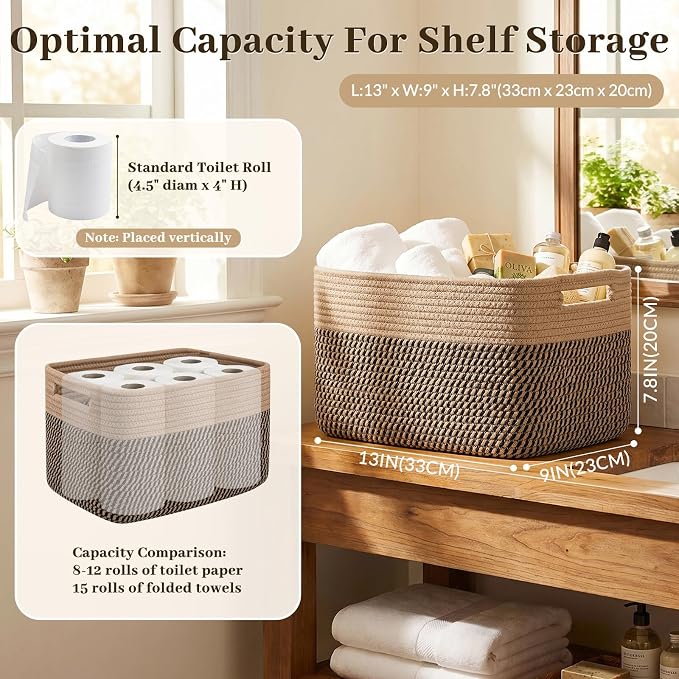 OIAHOMY 4 Pack Storage Basket, Closet Organizer - Image 2