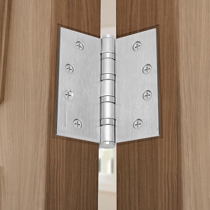 goldenwarm 6 Pack 4 x 4 Inch Ball Bearing Door Hinges Heavy Duty Stainless - Image 7