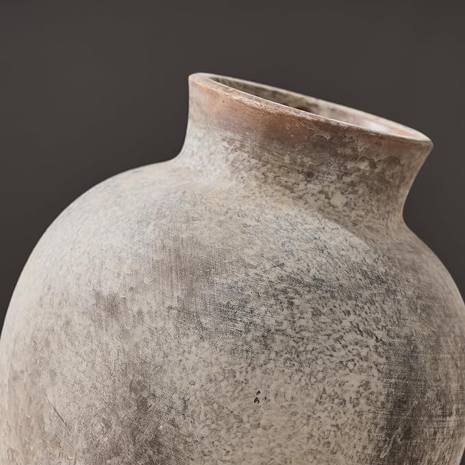 SIDUCAL Ceramic Decorative Flower Vase | 6 Inch Pottery Rustic Farmhouse | Boho - Image 5