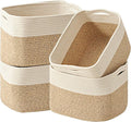 ICERZCZ Storage Baskets for Organizing & Shelves, Woven Cotton Rope by ICERZCZ