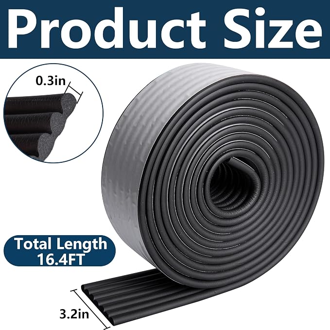16.4 Ft x 3.2'' Water Pipe Insulation Tape, Winter Foam Pipe Insulated Wrap | - Image 2