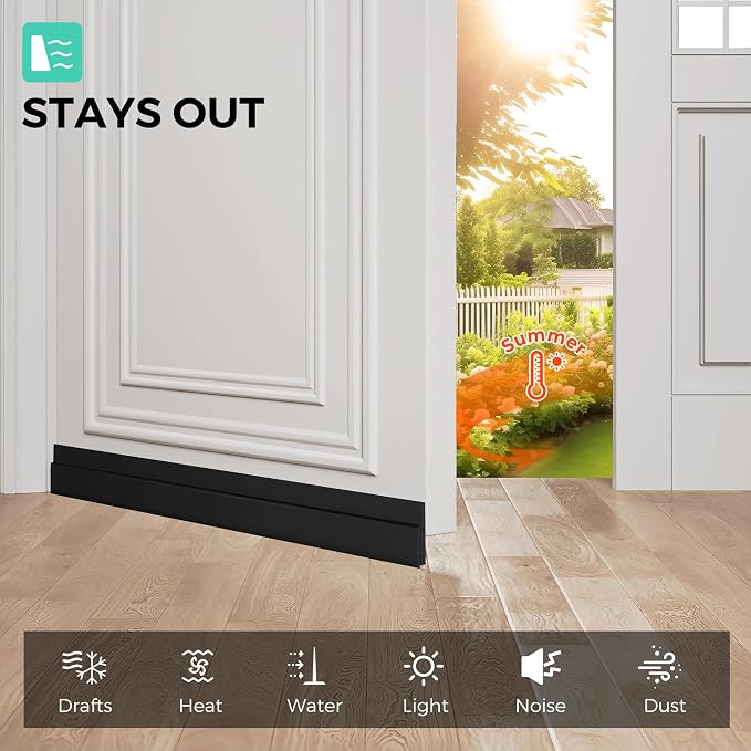 Hojoy Under Door Draft Stopper, Door Weather Stripping Door Seal, 6 Pack | - Image 9