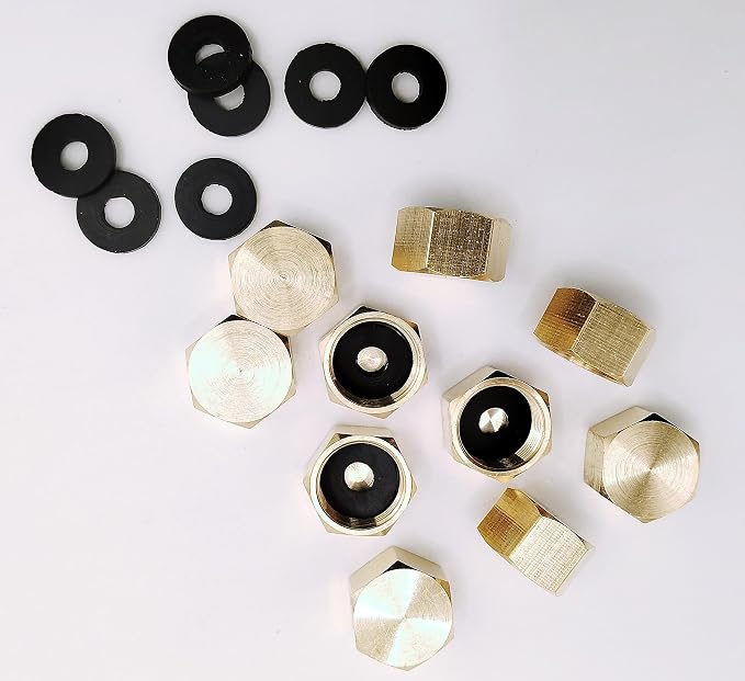 Brass 3/8'' Compression valve Cap Fitting - Image 6